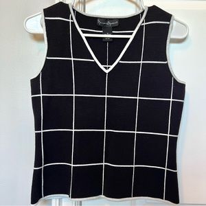 ★ cute Mercer & Madison grid pattern sweater vest